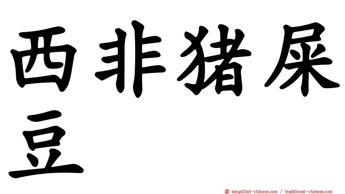 西非猪屎豆