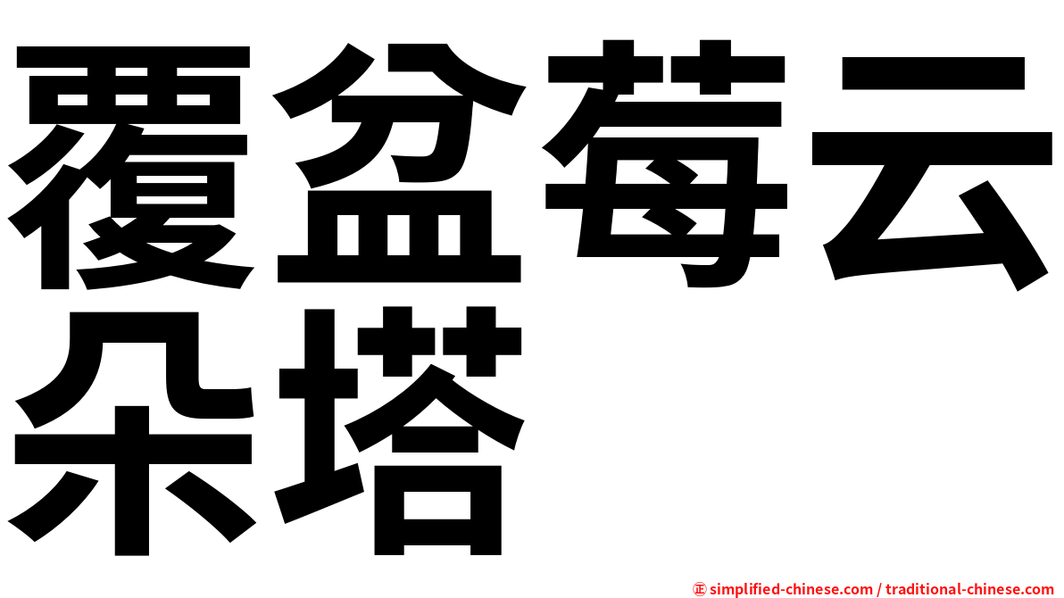 覆盆莓云朵塔