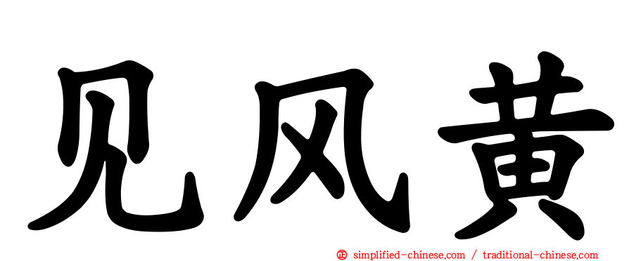 见风黄