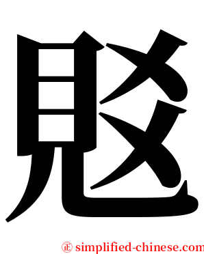 覐 serif font