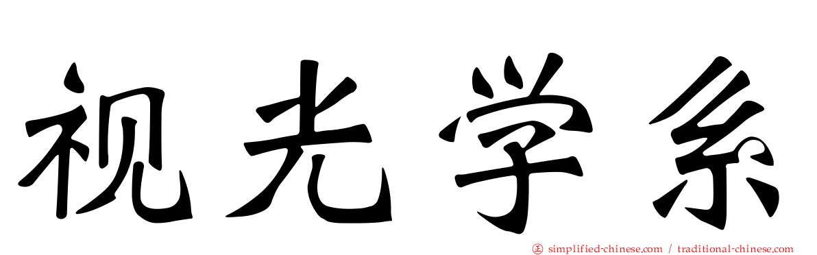 视光学系