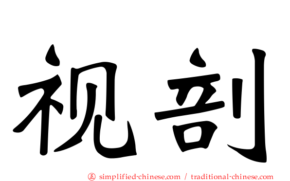 视剖