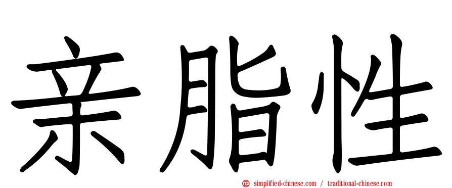 亲脂性