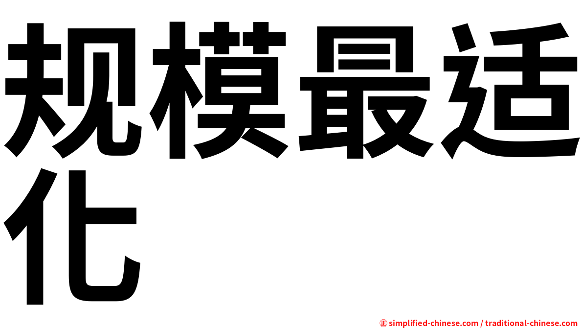 规模最适化