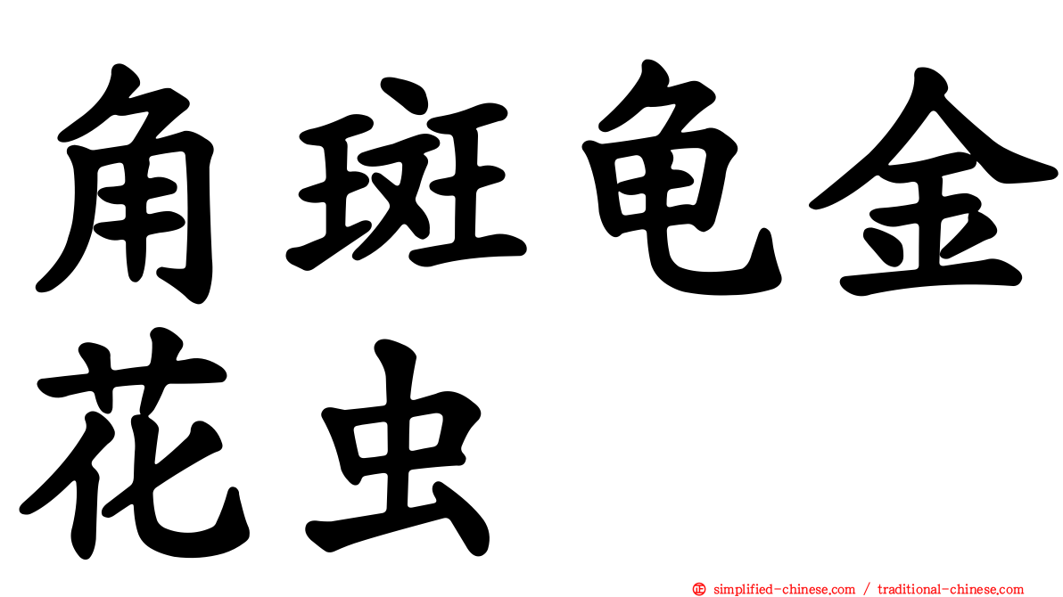 角斑龟金花虫