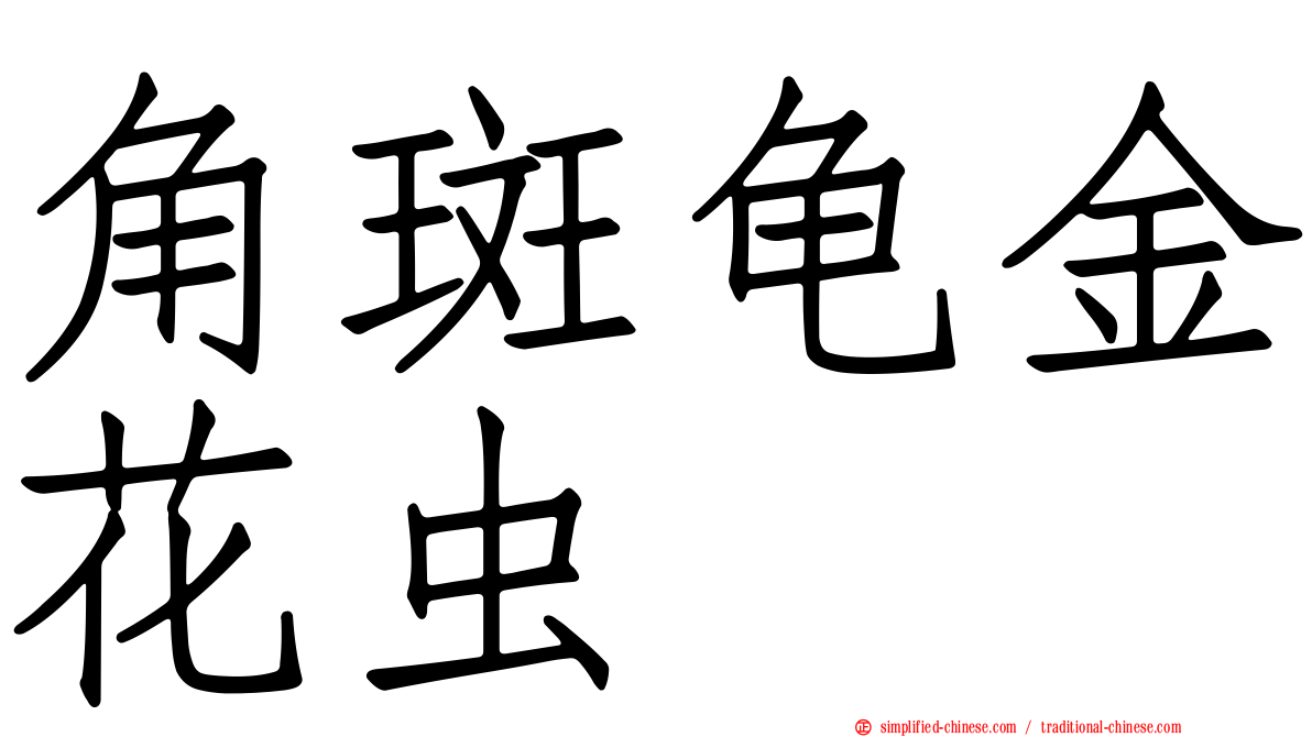角斑龟金花虫
