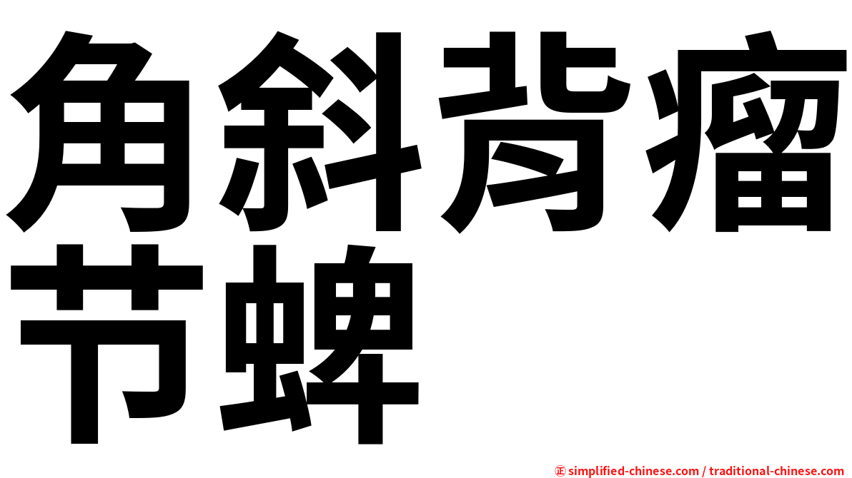 角斜背瘤节蜱