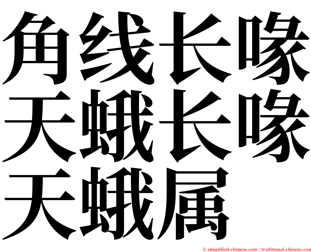 角线长喙天蛾长喙天蛾属 serif font