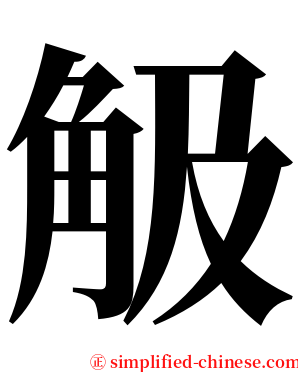 觙 serif font