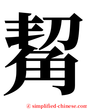 觢 serif font