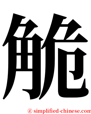 觤 serif font