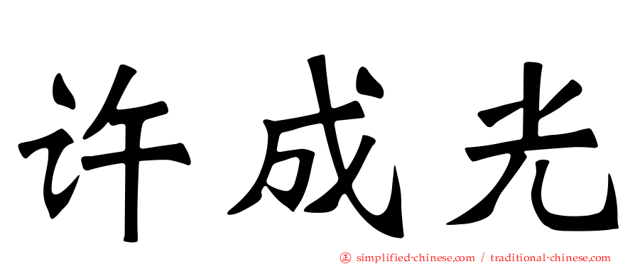 许成光