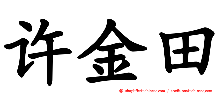 许金田