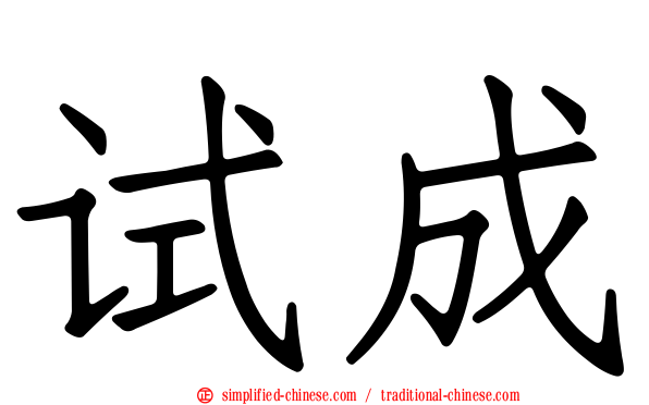 试成