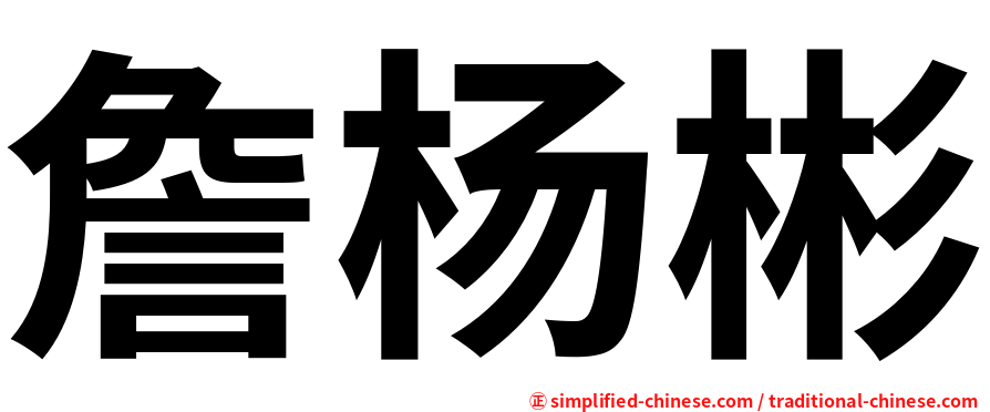 詹杨彬