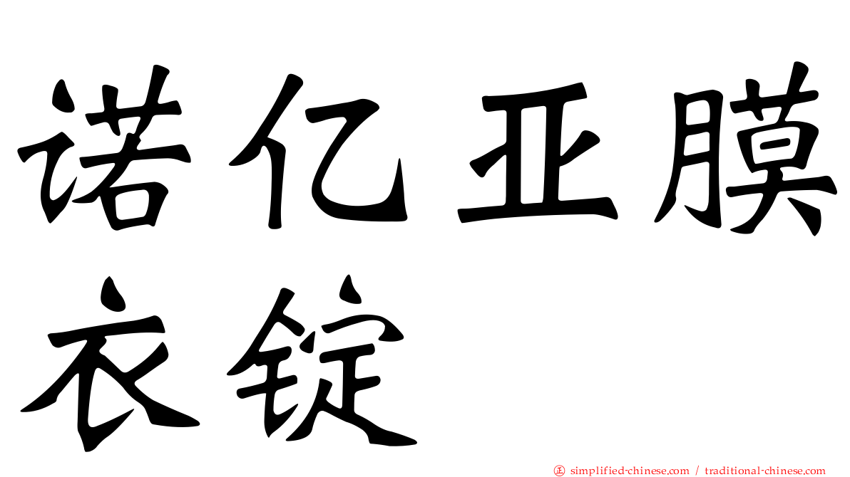 诺亿亚膜衣锭