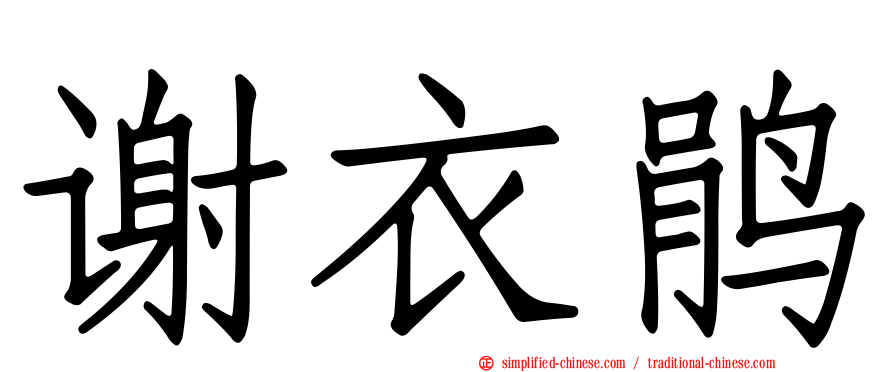 谢衣鹃