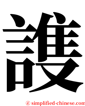 謢 serif font