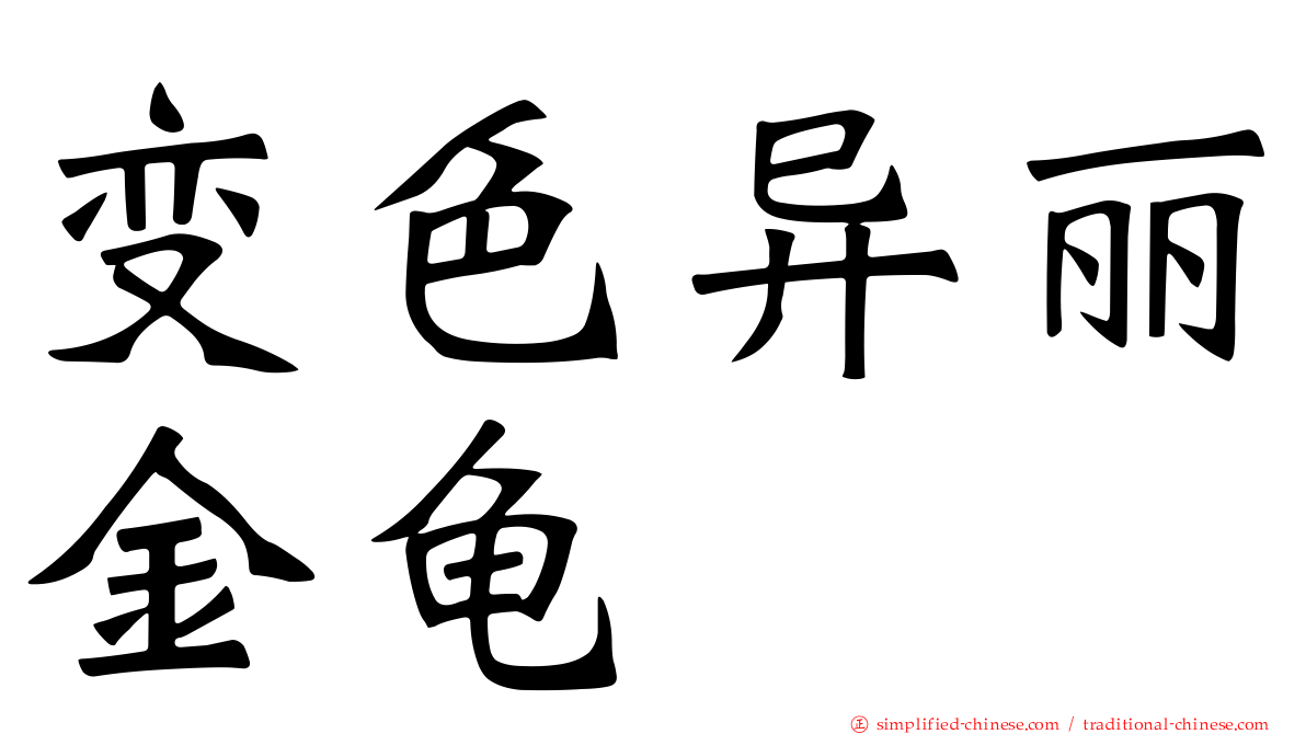 变色异丽金龟