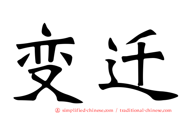 变迁