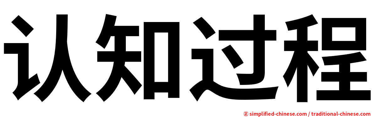 认知过程
