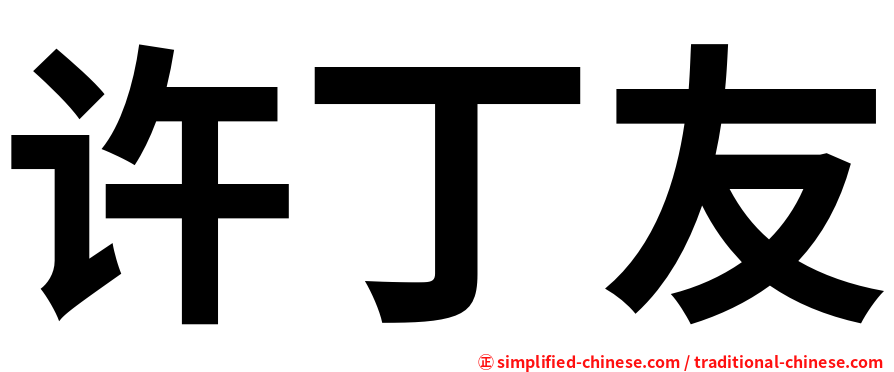 许丁友