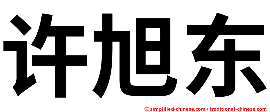 许旭东