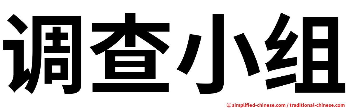 调查小组