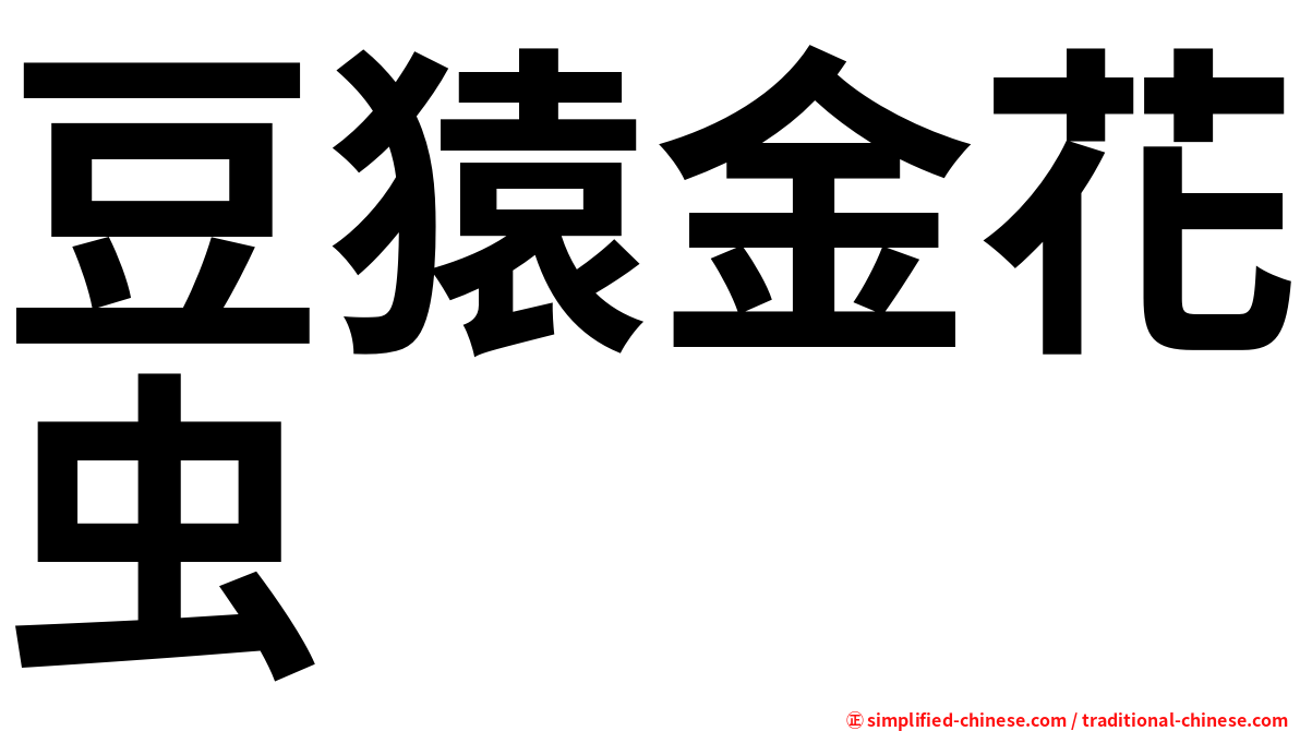 豆猿金花虫