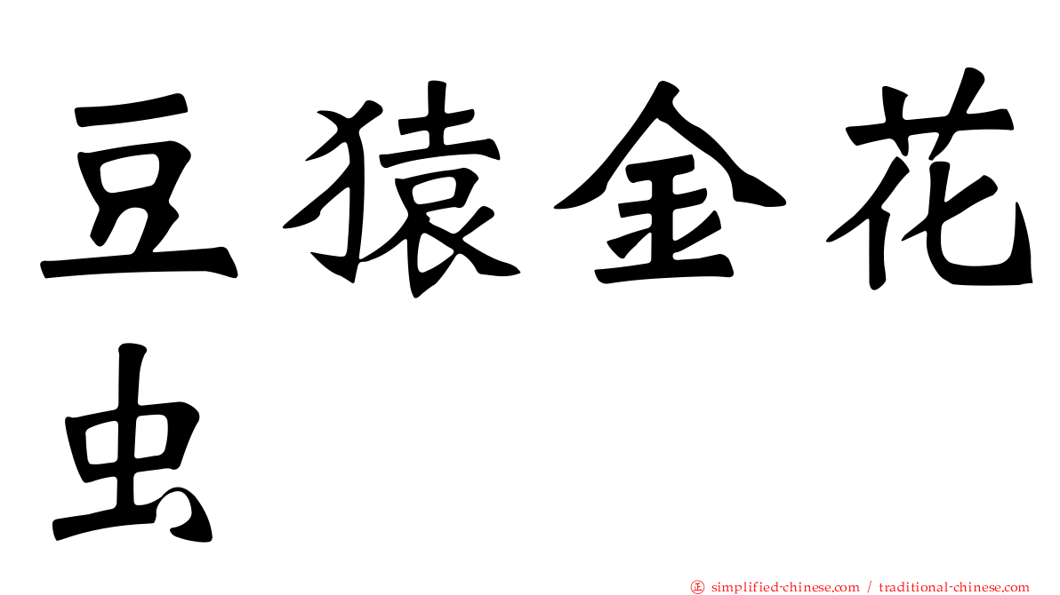豆猿金花虫