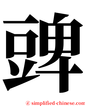 豍 serif font