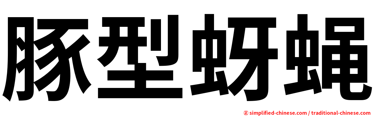 豚型蚜蝇
