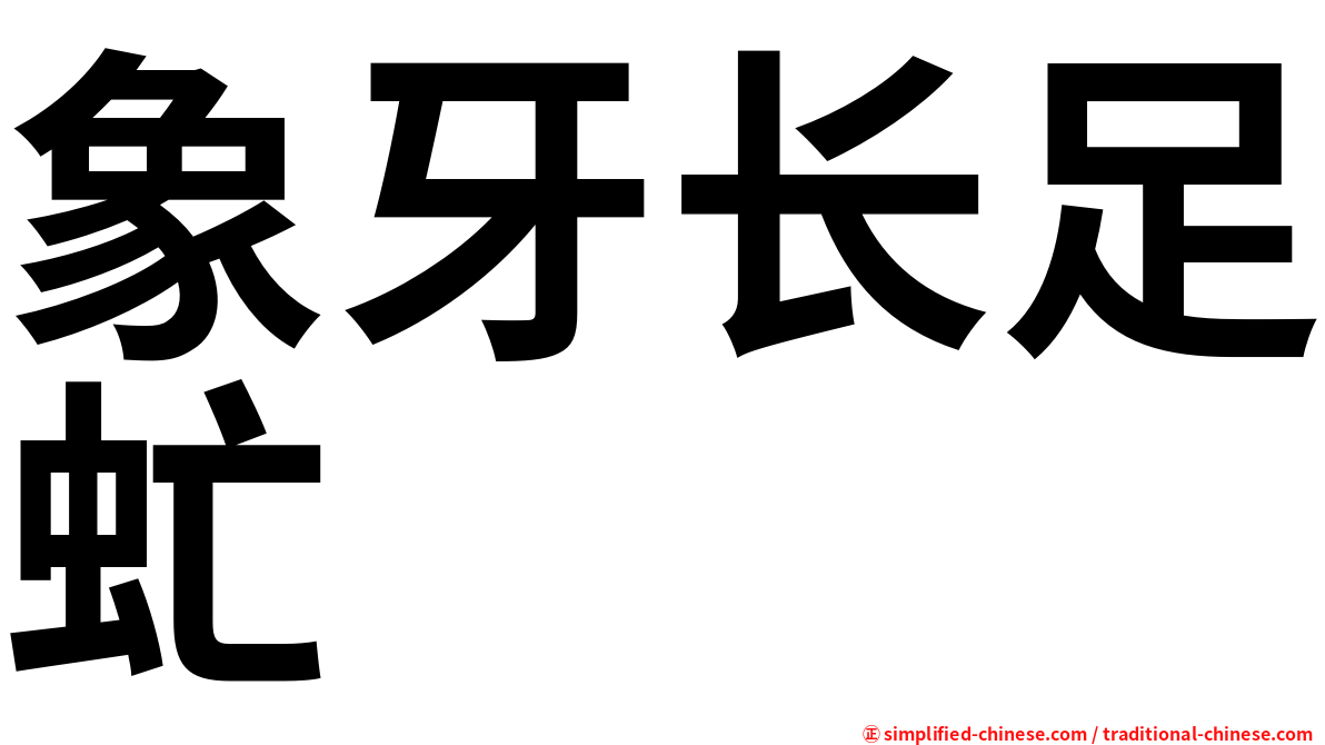 象牙长足虻