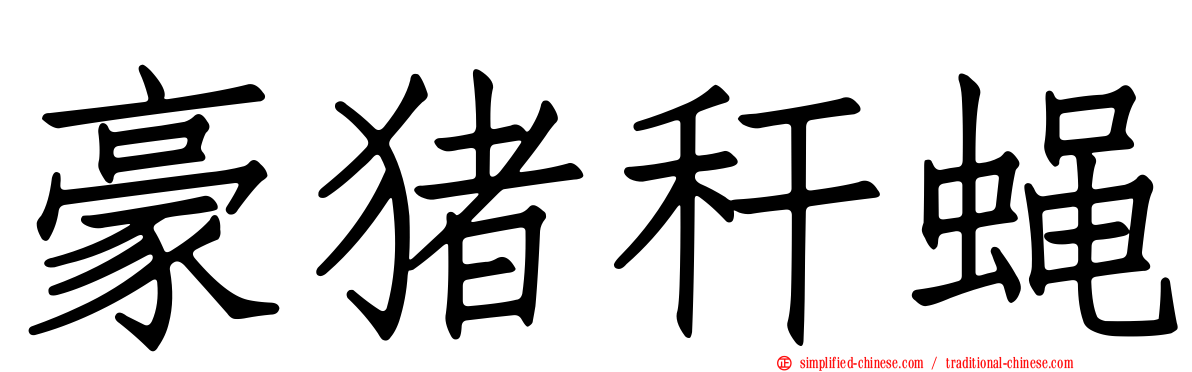 豪猪秆蝇