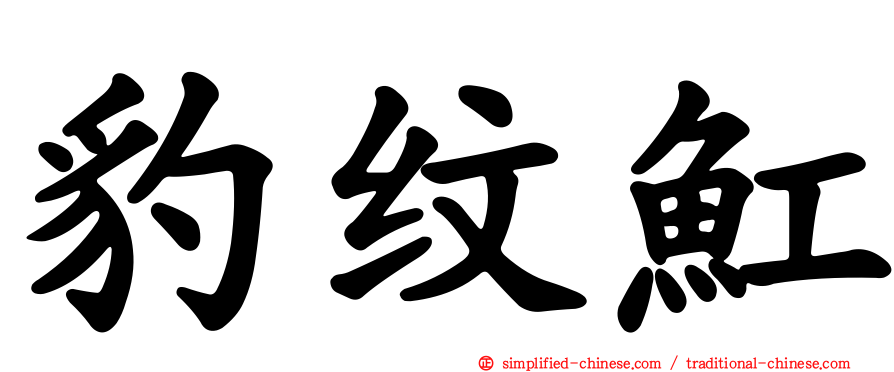 豹纹𫚉