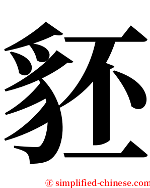 豾 serif font