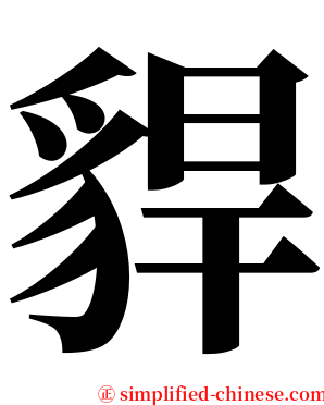 貋 serif font