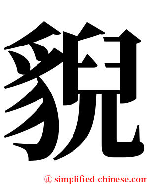 貎 serif font