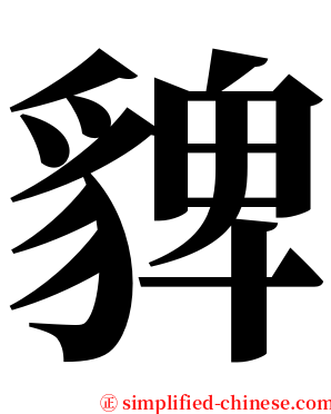 貏 serif font