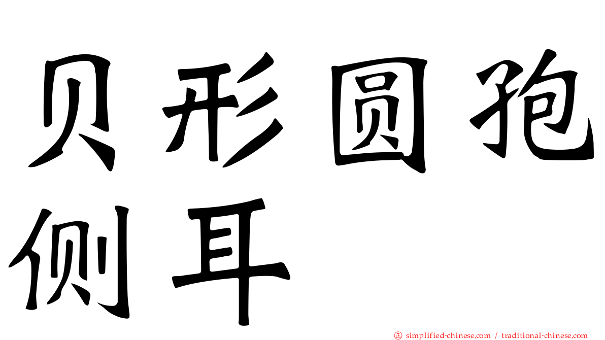 贝形圆孢侧耳