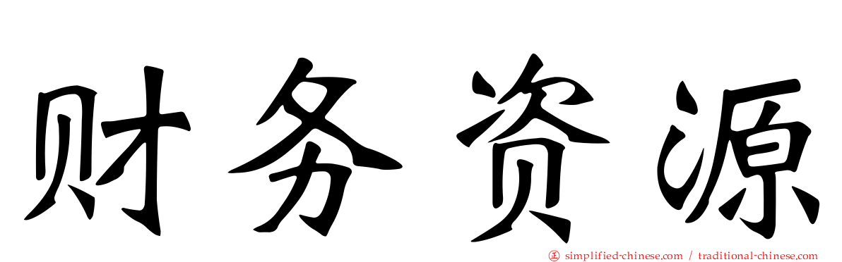 财务资源