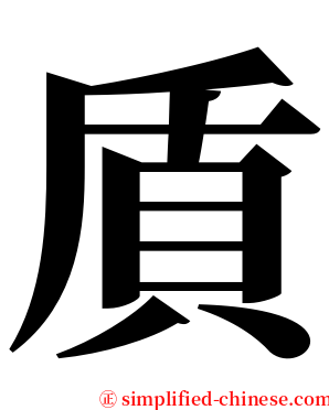 貭 serif font
