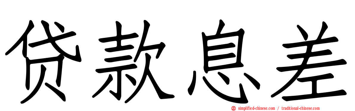 贷款息差