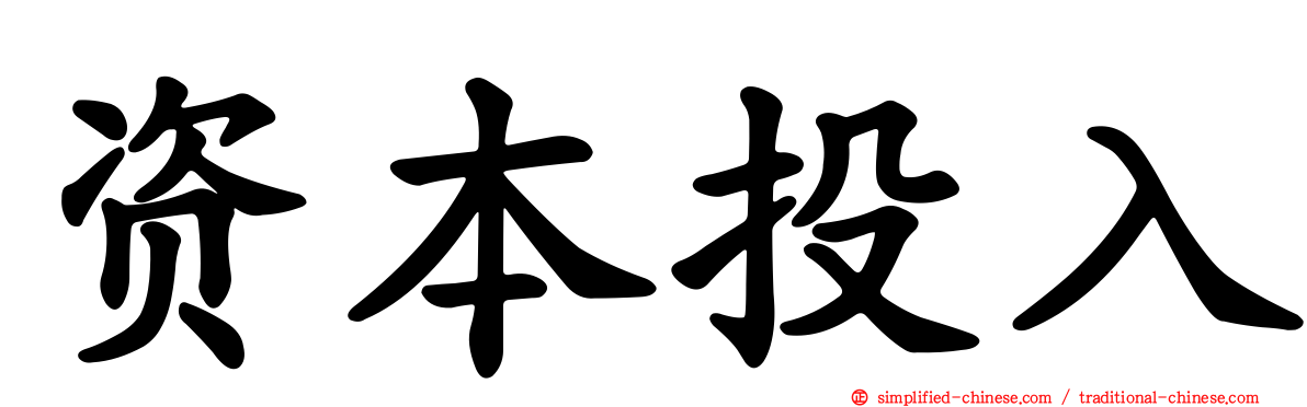 资本投入