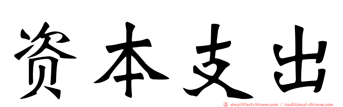 资本支出