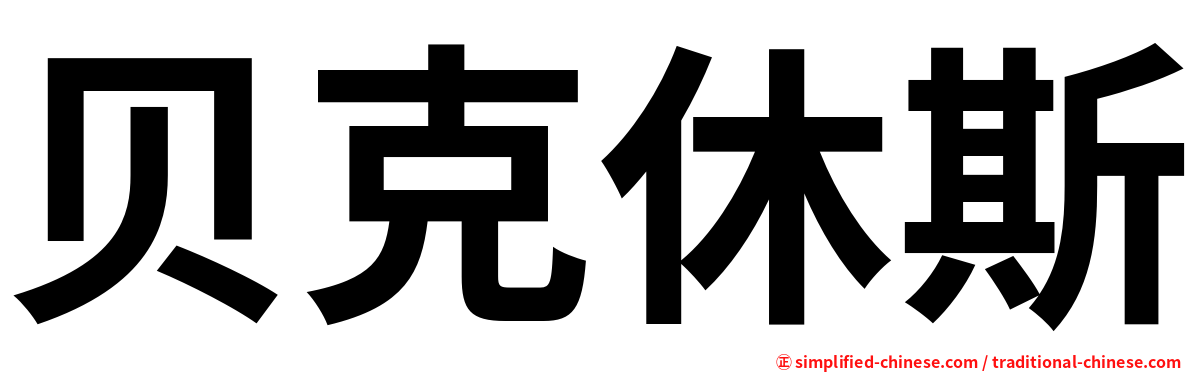 贝克休斯