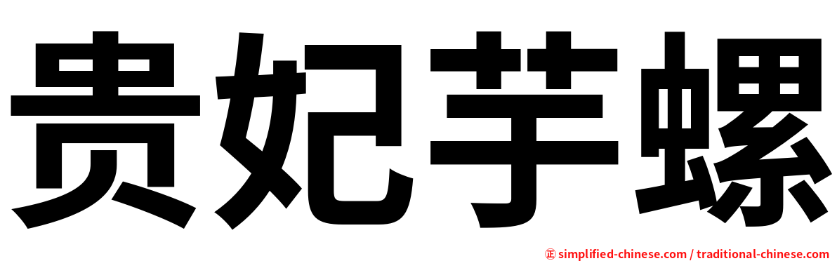 贵妃芋螺