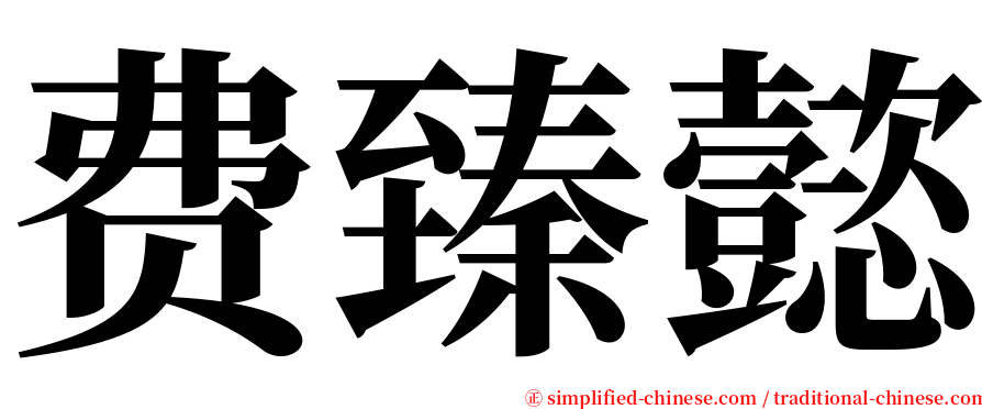 费臻懿 serif font