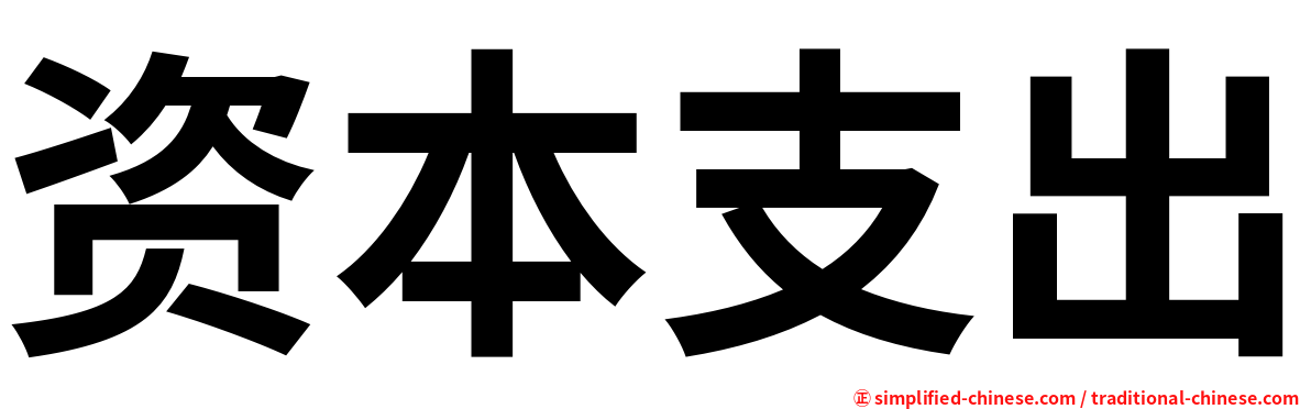 资本支出