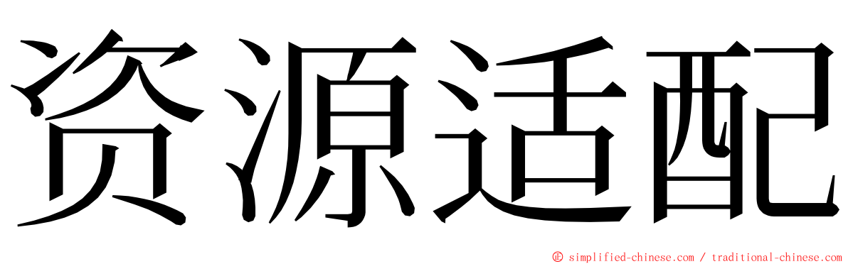 资源适配 ming font